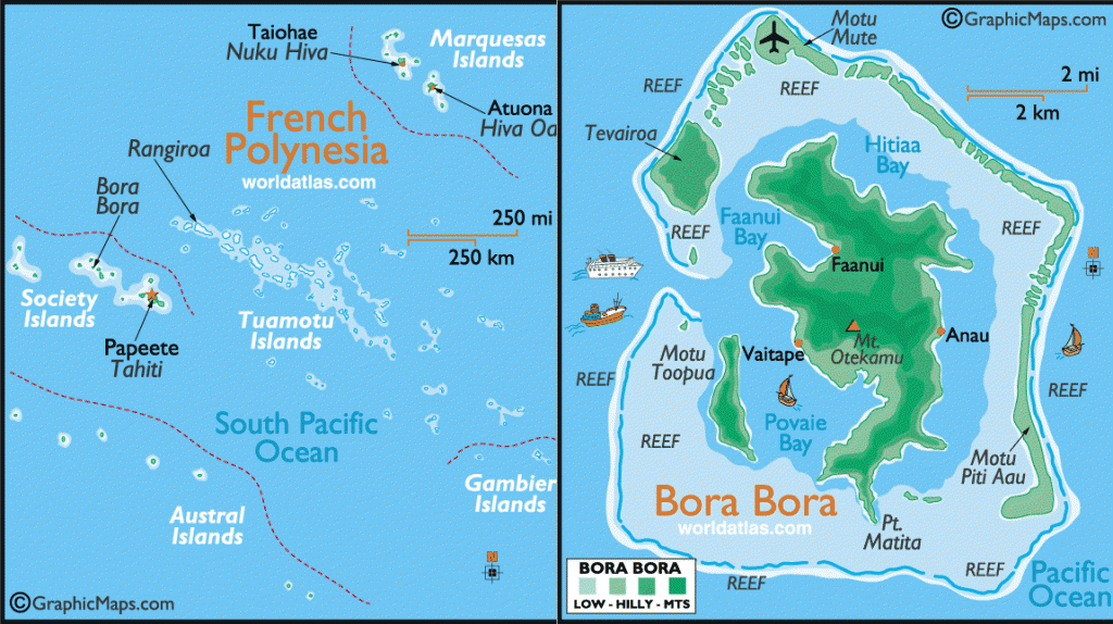 Bora Bora map of St Regis