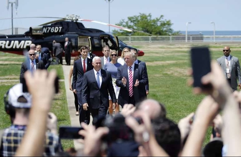 Trump Makes Grand Entrance At Convention