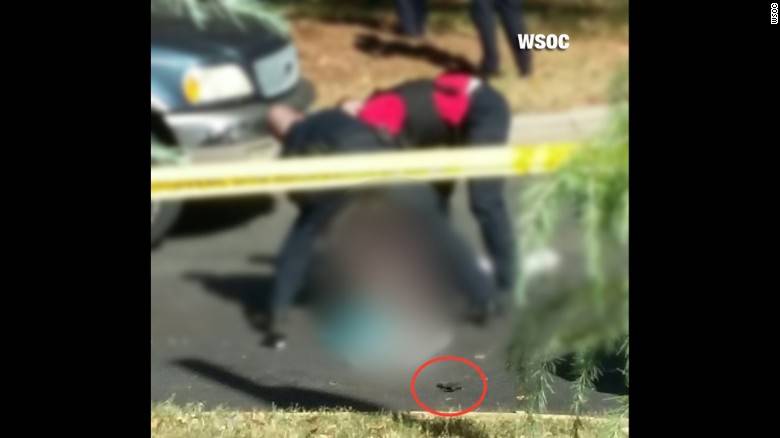 Wsoc Scene Photo Charlotte Keith Lamont Scott Shooting