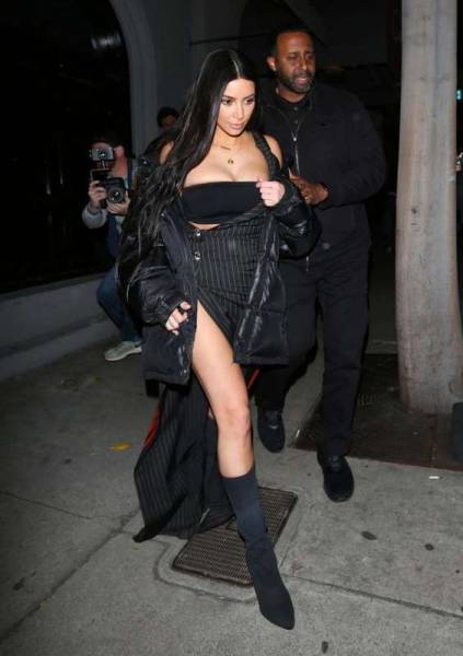 Kim Wore All Black