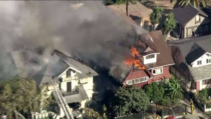 41 Residents Displaced When Fire Damages 3 Houses in Pico-Union