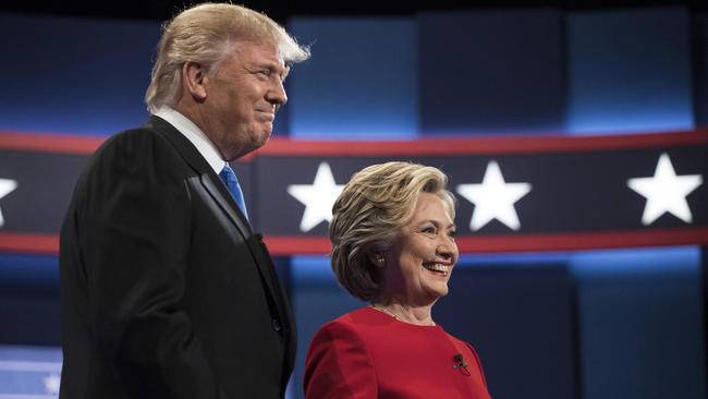 Clinton puts Trump on defense at first debate