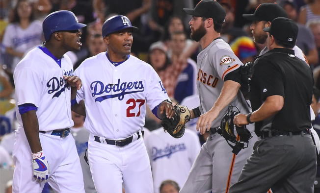 Hill Pulled Early Again Dodgers Lose 2 0 To Giants