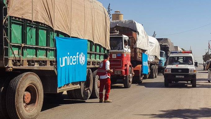 Outrage After Aid Convoy Warehouse Attacked In Syria