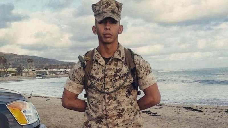 US Marine on life support after being shot in head