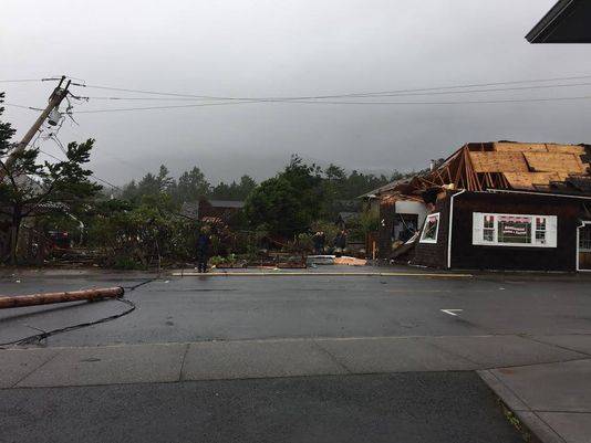 Storm Brings Twisters Heavy Rain To Pacific Northwest