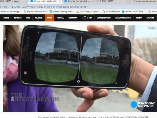 Virtual reality could take jurors inside crime