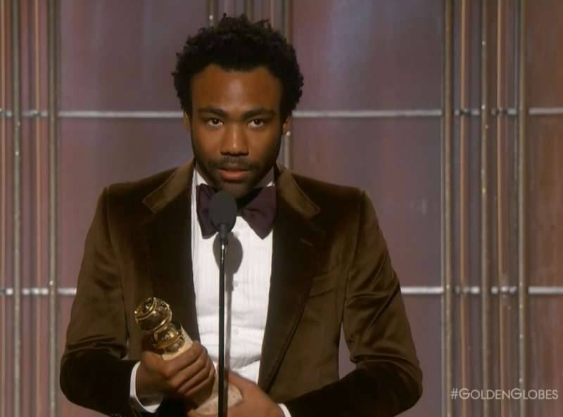 Donald Glover Makes Magic With Touching Speech After Winning Best Actor in a Comedy Series at 2017 Golden Globes