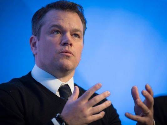 Matt Damon In Davos We Can Work With Anybody, Even Trump