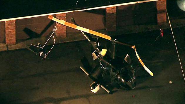 HELICOPTER CRASHES INTO APARTMENT COMPLEX PARKING LOT IN CHATHAM, NJ