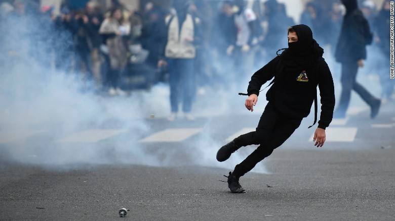 Hundreds of Paris students barricade schools in anti-police protests