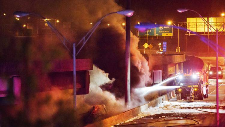 Massive fire in Atlanta crumbles Interstate 85 bridge during rush hour