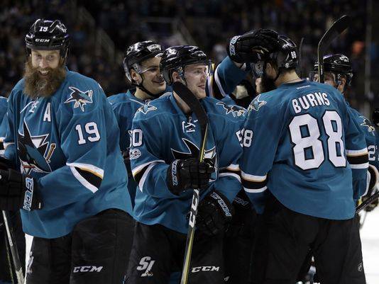 Playoff-bound Sharks snap skid with 5-4 win over Rangers