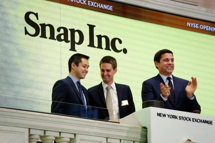 Snap’s shares pop after year’s biggest IPO