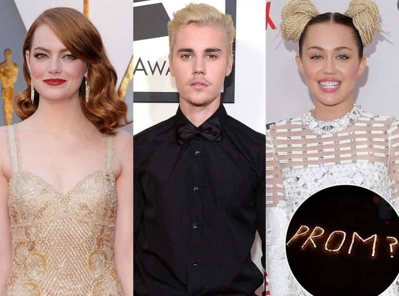 Emma Stone, Miley Cyrus, Justin Bieber And More Celebs Who Have Been Asked To Prom