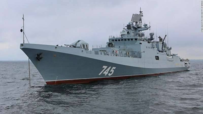 Russia sends warship to region amid feud with US