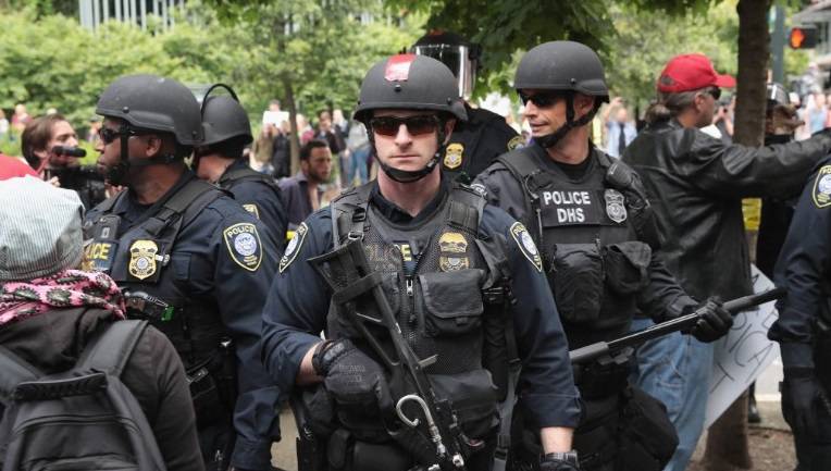 14 Arrested As The Many Extremes Of Portland Collide In Protest