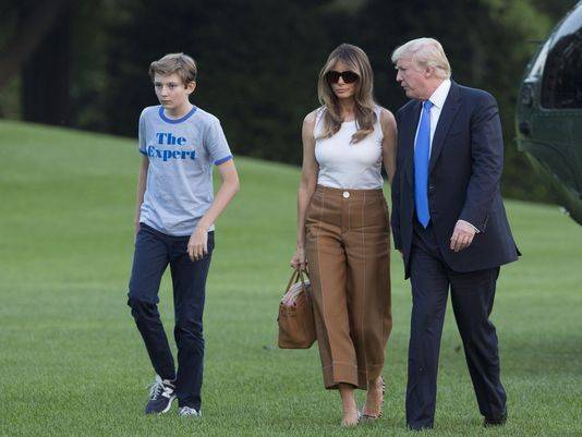 First lady Melania Trump, son Barron officially move into the White House