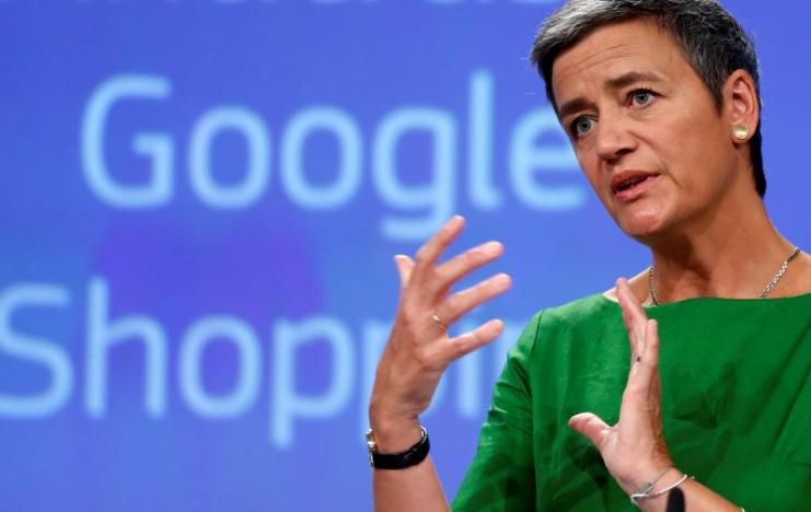 EU Competition Commissioner Vestager Holds A News Conference In Brussels