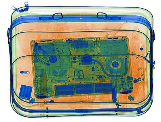 FILE PHOTO An Illustration Picture Shows A Laptop On The Screen Of An X Ray Security Scanner