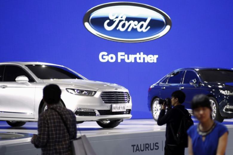 FILE PHOTO: Ford Taurus Cars Are Seen During A Presentation At The 16th Shanghai International Automobile Industry Exhibition In Shanghai