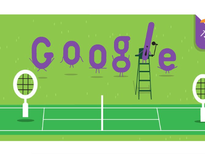 Google serves up Doodle tribute to Wimbledon