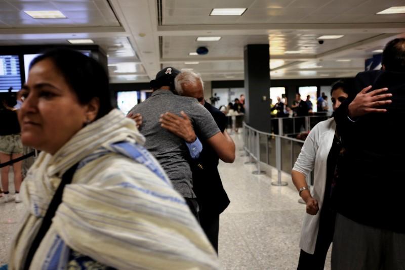 Grandmas, grandpas from travel ban states now welcome