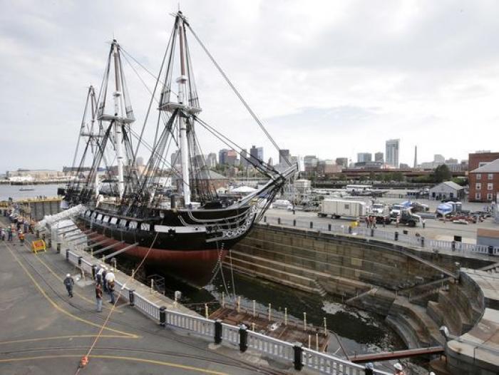 The USS Constitution ‘Old Ironsides’  is afloat again