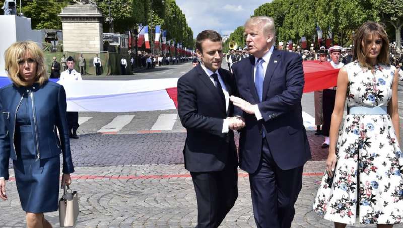 Trump warms up to Macron in third overseas trip