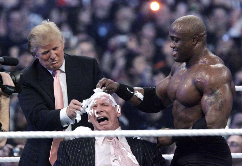 Trump’s insult act comes from pro wrestling hype