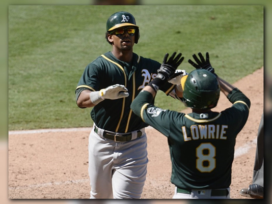 A’s rally with 5 runs in eighth to stun Angels, 11-10