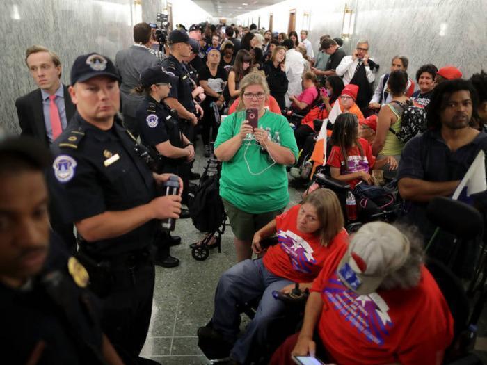 Over 180 Health Care Protesters Arrested By U.S. Capitol Police