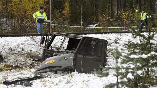 3 soldiers among the dead as train hits military truck, officials say