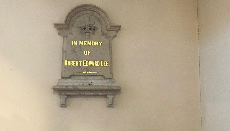 Church to relocate plaques of Lee and Washington