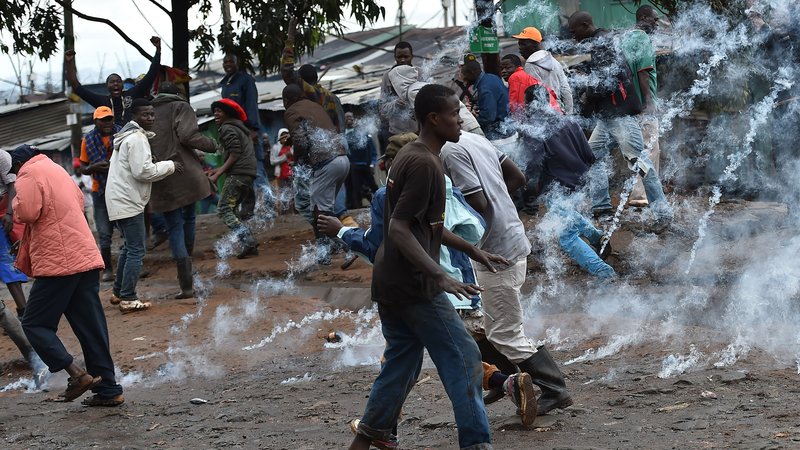 Police clash with protesters as Kenya election re-run opens