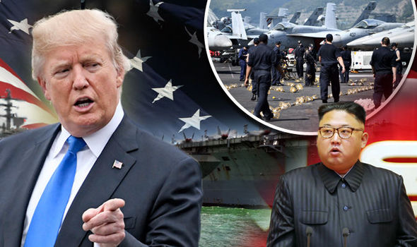 Trump deploys NUCLEAR SUBMARINE in huge military drill amid North Korea feud