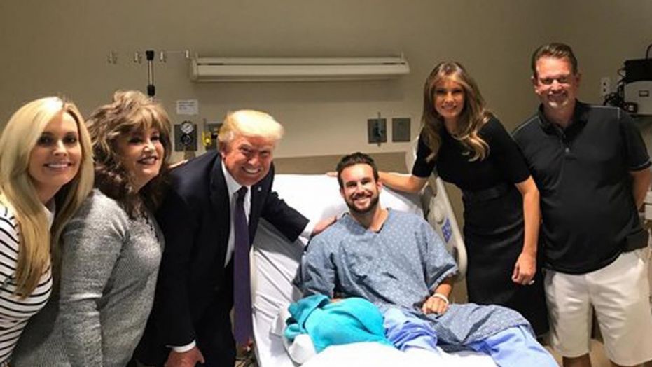 Vegas survivor: Shot in leg or not, I’m standing for my president