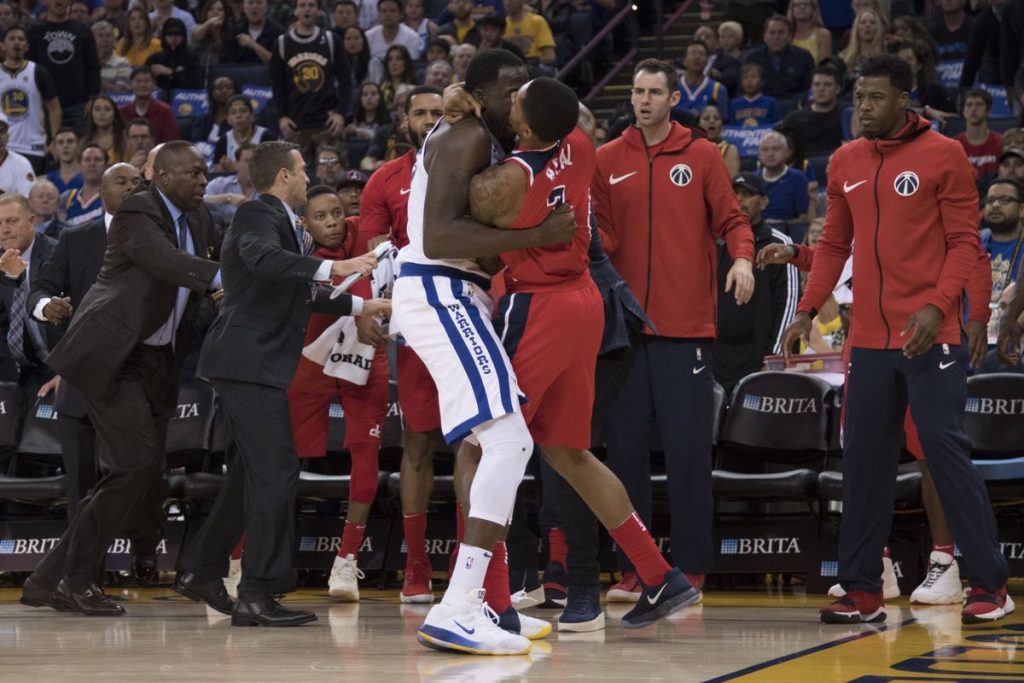 Warriors’ Draymond Green, Wizards’ Bradley Beal ejected after second quarter fight