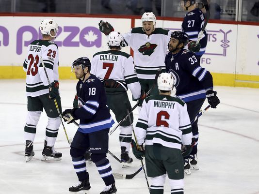 Jets score 7 straight in 7-2 win over Wild