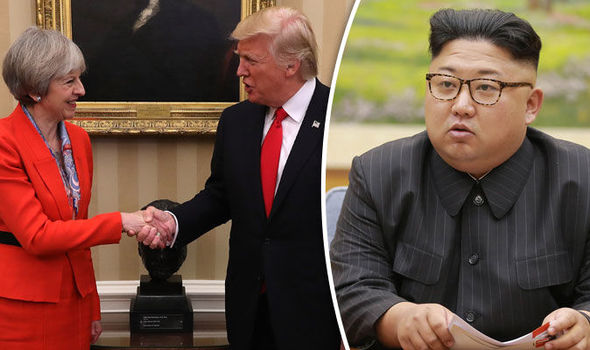 UK and US 'would stand together to face down North Korea and Russia threat'