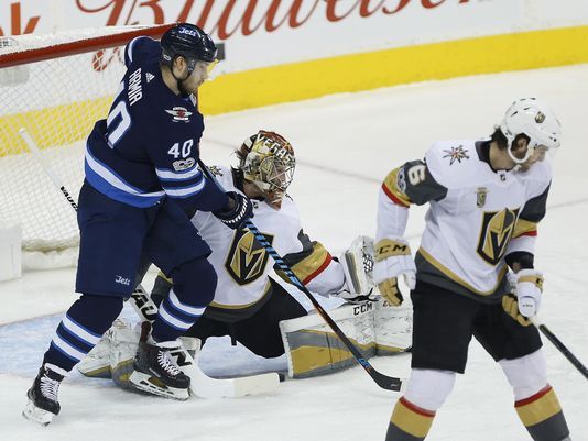 Connor scores 2 as Jets get big 3rd period, beat Vegas 7-4