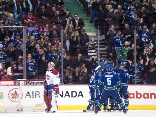 Deslauriers scores twice, Canadiens beat Canucks 7-5