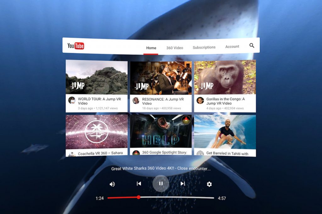 Google releases YouTube VR for Steam