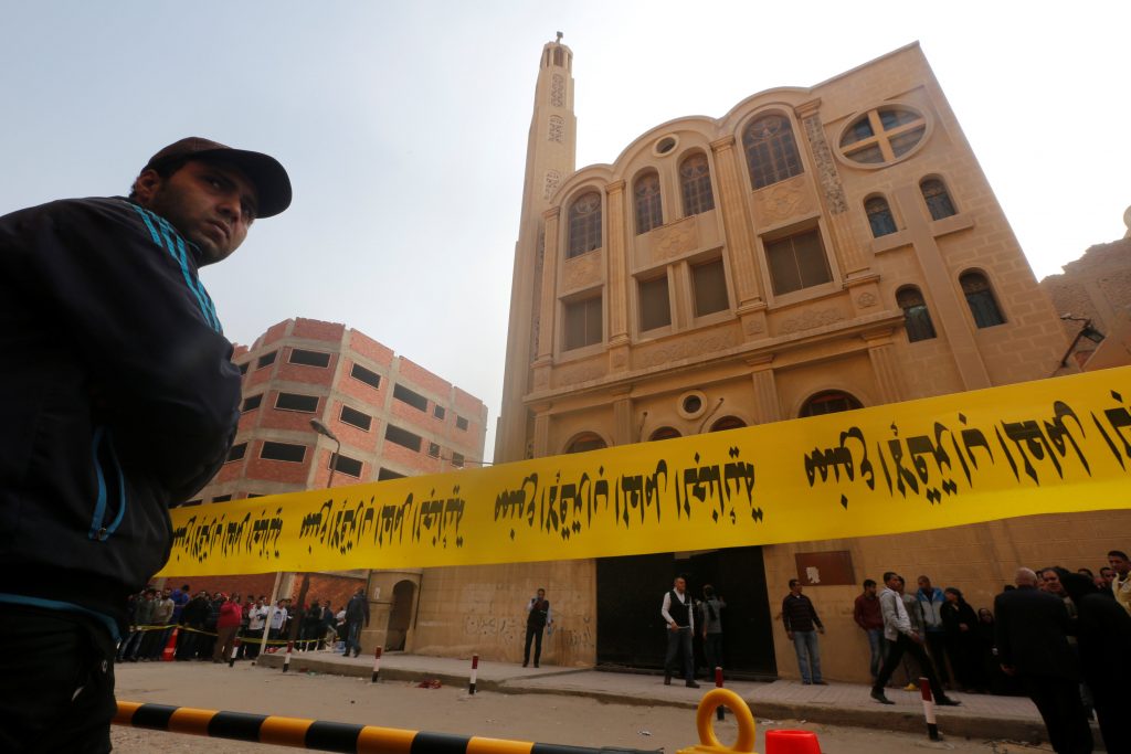 Gunman kills 11 in attacks on Coptic church, Christian-owned shop in Egypt