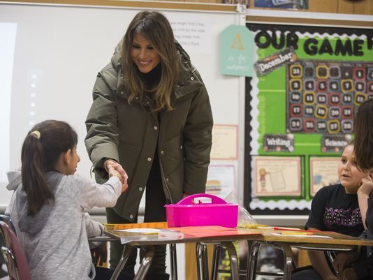 Melania Trump, Karen Pence visit Hurricane Harvey-ravaged Texas