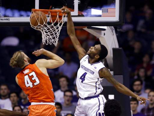 Northwestern outlasts Illinois in overtime, 72-68