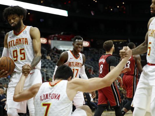 Prince, Schroder lead Hawks to 110-104 win over Heat