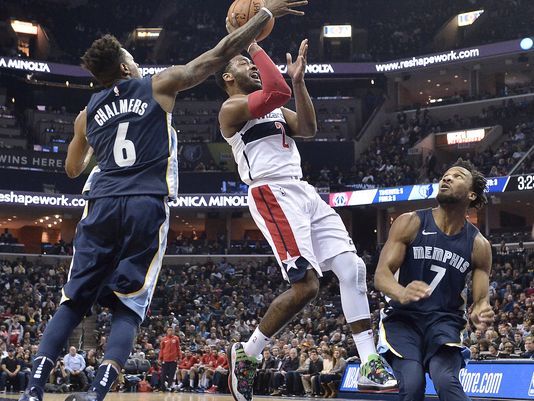 Beal, Wall lead Wizards to a 102-100 win over Grizzlies