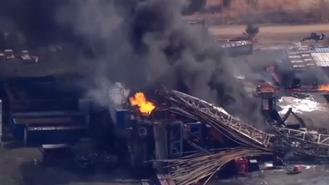 5 missing after drilling rig explosion in Pittsburg County, Oklahoma