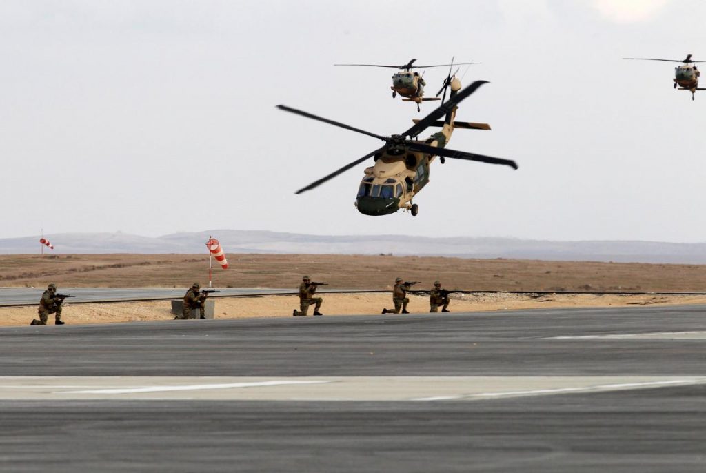 U.S. delivers helicopters to bolster Jordan’s border defenses